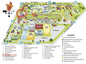 2014 IN state fair Map