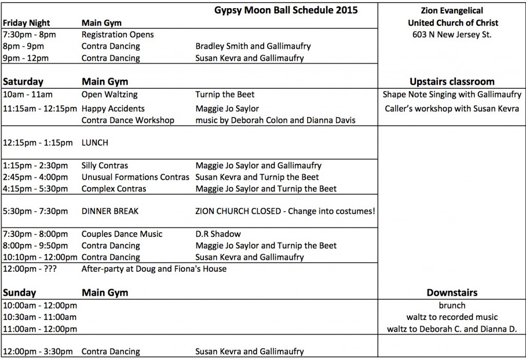 GMB printable schedule 2015 Sheet1